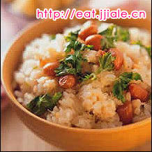 香菜蟹肉饭的快速做法