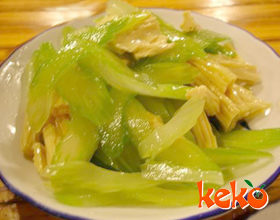 腐竹拌芹菜  