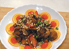 葱油草菇