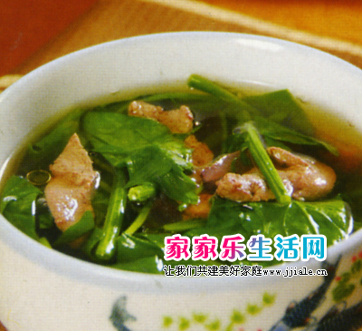 猪肝菠菜汤