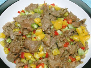 小炒黄牛肉